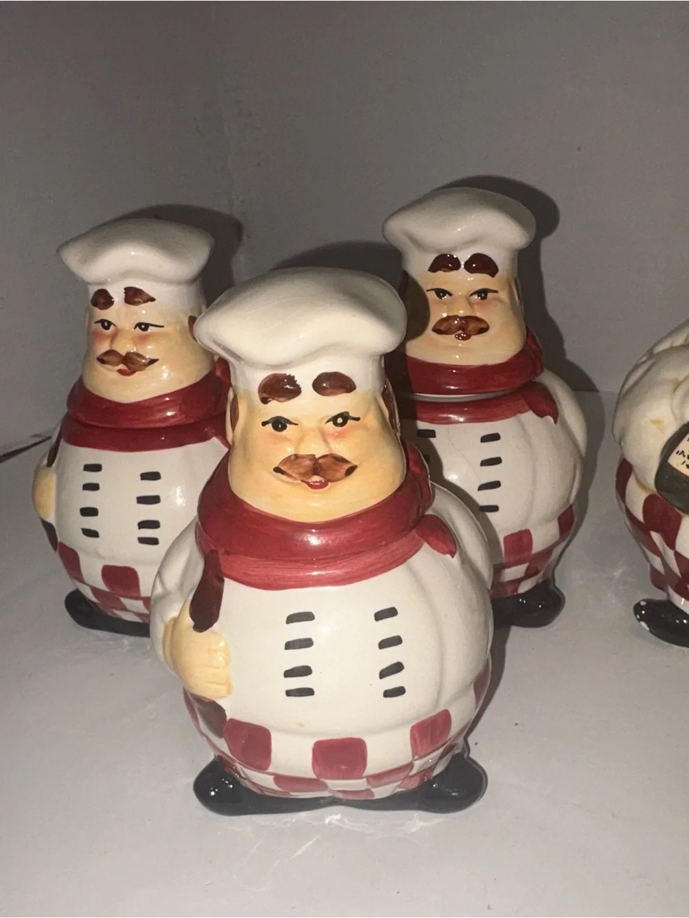 Ceramic Chef Condiment Set of 7